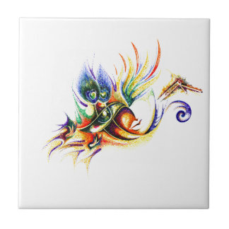 主のKrishnaハンドメイドインクスケッチ タイル