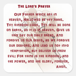 主のPrayer スクエアシール