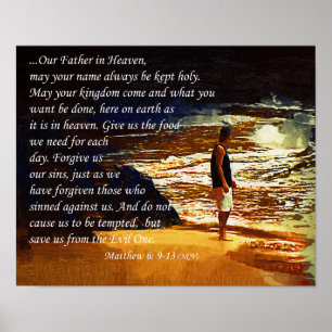 主のPrayer Inspirational Wall Poster ポスター