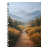 主はあなたを守る - 詩篇121 ノートブック (正面)