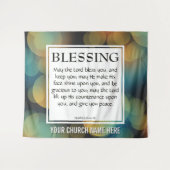 主はあなたを祝福し、 主はあなたに顔を向けて、 主はあなたを憐れみ、 主はあなたに顔を上げて、 あな タペストリー (正面(横))