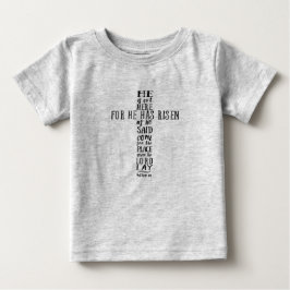 主はよみがえられた - マタイ28:6 ベビーTシャツ