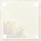 主はわたしの羊飼いだ ガラスコースター (裏面)