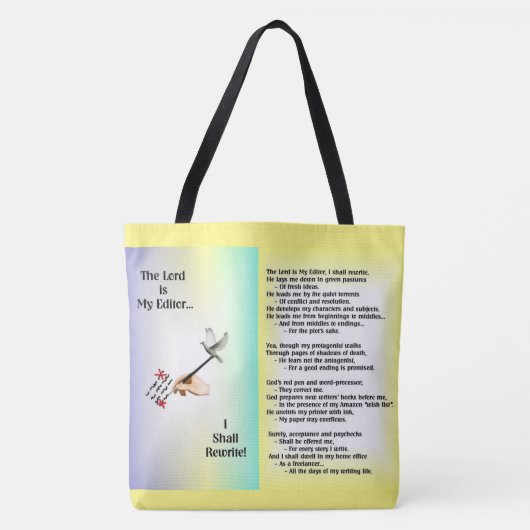 主は作家およびトートバックが予約する私の編集者です トートバッグ (正面)