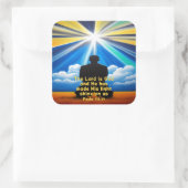 主は光のステッカーを輝かせなさい スクエアシール (バッグ)