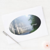 主は常にあなたを導く 楕円形シール (封筒)