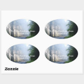 主は常にあなたを導く 楕円形シール (シート)