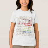 主は復活された トライブレンドTシャツ (正面)