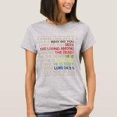 主は復活されました Tシャツ (正面)