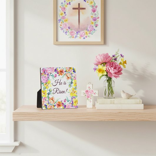 主は復活した！ フォトプラーク