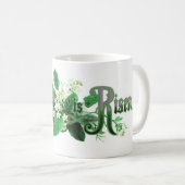 "主は復活した"ヴィンテージイースターアートグリーン コーヒーマグカップ (正面右)