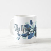 「主は復活した」 ヴィンテージ イースター アート ティール コーヒーマグカップ (正面左)