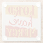 主は慈悲を有す ガラスコースター (裏面)