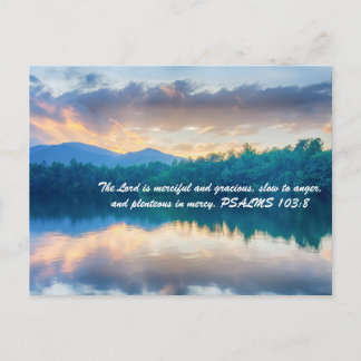 主は慈悲深く恵み深く、怒りにも弱い。 ポストカード