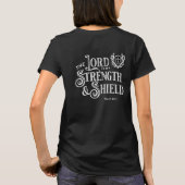 主は我が力の源 聖句 Tシャツ (裏面)