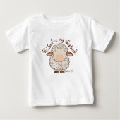 主は我が子羊よ 細身のジェージーTシャツ ベビーTシャツ (正面)