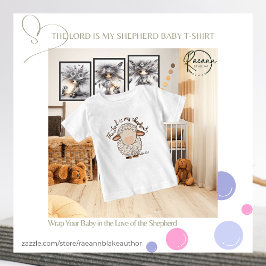 主は我が子羊よ 細身のジェージーTシャツ ベビーTシャツ