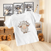 主は我が子羊よ 細身のジェージーTシャツ ベビーTシャツ