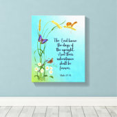 主は正しい者の日を知っている キャンバスプリント (インサイチュ (ウッドフロア))