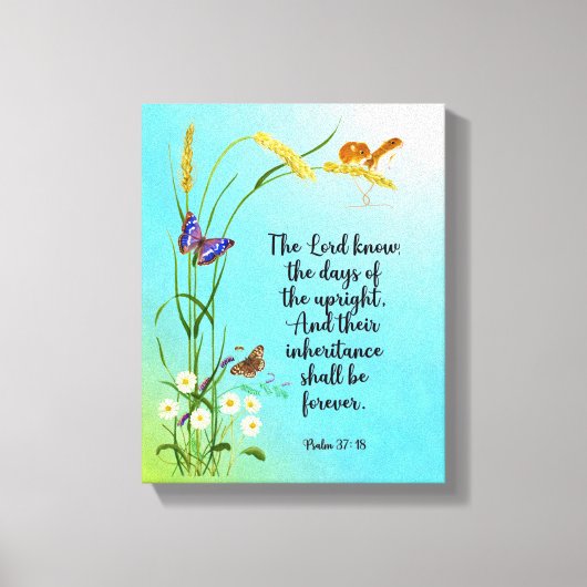 主は正しい者の日を知っている キャンバスプリント (正面)