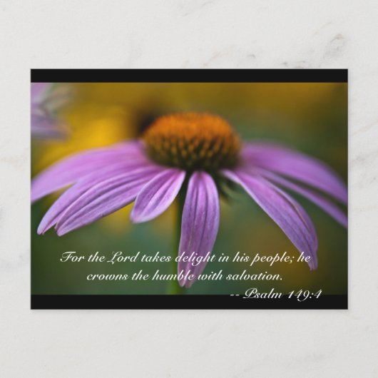 主は民を喜び、主は王を戴く ポストカード (正面)