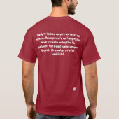 ✝️ 主は私たちの憂いを負われた - Tシャツ (裏面)