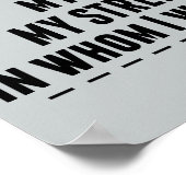 主は私のロックバイブルの聖句である ポスター (角)