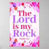 主は私のロックボホクリスチャン10代のガールアート ポスター (正面)