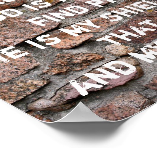 主は私のロックポスター ポスター (角)