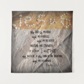 主は私のロック詩篇聖なる書物、 経典 タペストリー (正面)