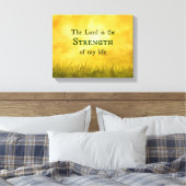主は私の人生の聖書の聖句の強み キャンバスプリント (インサイチュ (寝室))