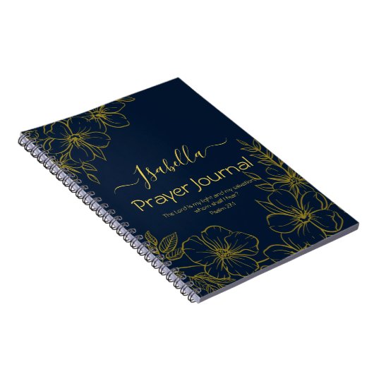 主は私の光と救いの祈りの言葉ジャーナル ノートブック (右側)