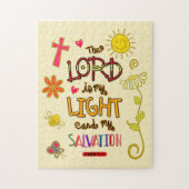 主は私の光と私の救いの聖句である ジグソーパズル (縦)