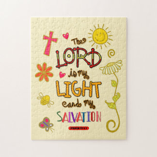 主は私の光と私の救いの聖句である ジグソーパズル
