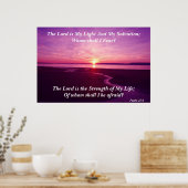 主は私の光と私の救い ポスター (キッチン)