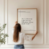 主は私の光の詩篇27プリント ポスター