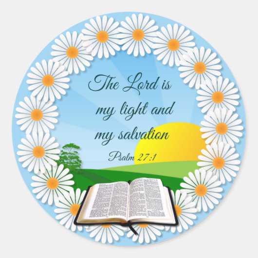 主は私の光 ラウンドシール (正面)