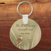 主は私の力と歌のバイブル感動的だ キーホルダー (正面)