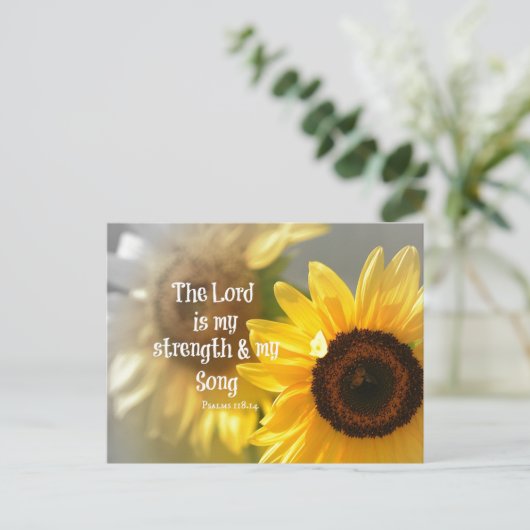 主は私の力と歌の聖句である ポストカード (スタンド正面)