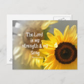 主は私の力と歌の聖句である ポストカード (正面/裏面)