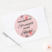 主は私の力と盾である ラウンドシール (封筒)