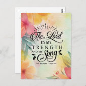 主は私の力と私の歌である ポストカード (正面/裏面)