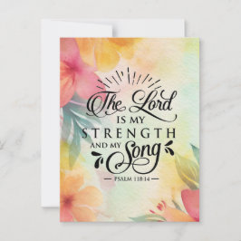主は私の力と私の歌である ポストカード