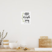 主は私の力と私の歌のプリント ポスター (キッチン)