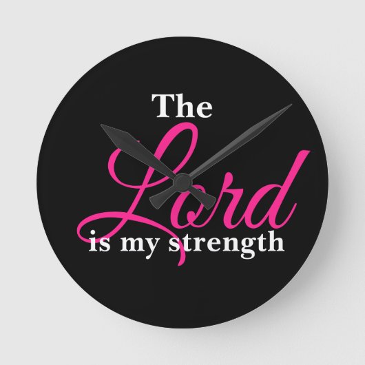 主は私の力なり ラウンド壁時計 (正面)