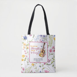 主は私の力の聖書日曜学校のカスタム トートバッグ