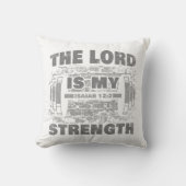 主は私の力イザヤ12:2クリスチャン クッション (正面)