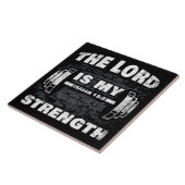 主は私の力イザヤ12:2クリスチャン タイル (側面)