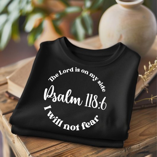 主は私の味方で女は男性へキリスト教徒 Tシャツ