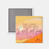 主は私の味方で、私は恐れることはない マグネット (正面/裏面)